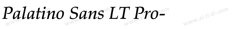Palatino Sans LT Pro字体转换